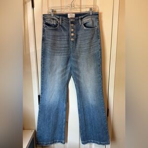 KanCan Blue Flare Wide Leg Jeans High-Rise Size 29
